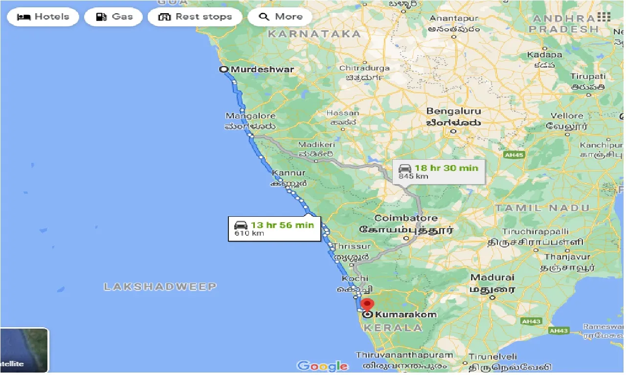 murdeshwar-to-kumarakom-one-way