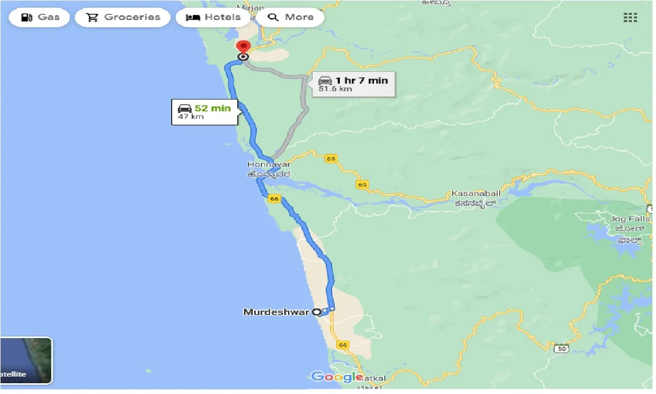 murdeshwar-to-kumta-one-way