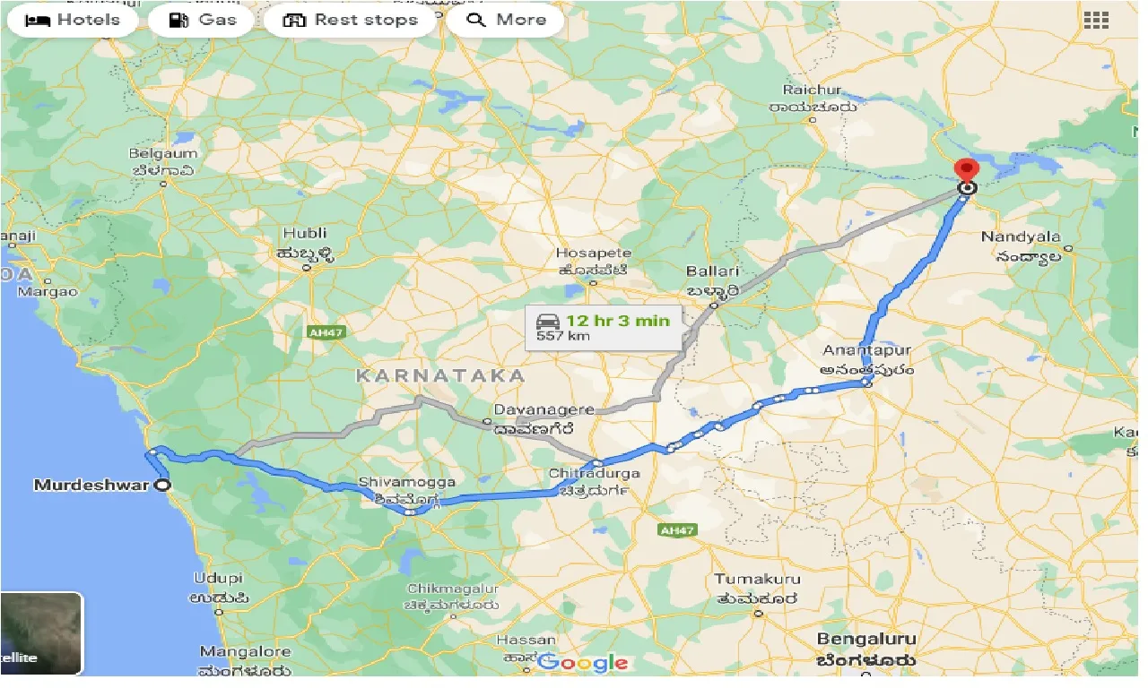 murdeshwar-to-kurnool-taxi