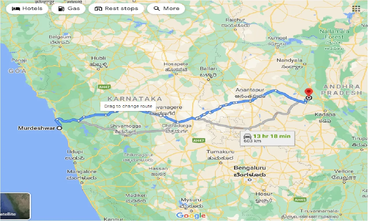 murdeshwar-to-proddatur-one-way
