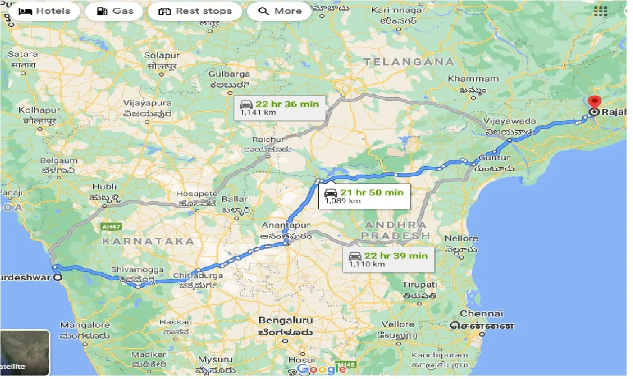 murdeshwar-to-rajahmundry-taxi