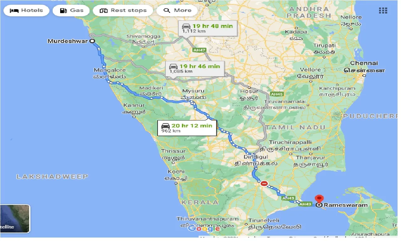murdeshwar-to-rameswaram-one-way