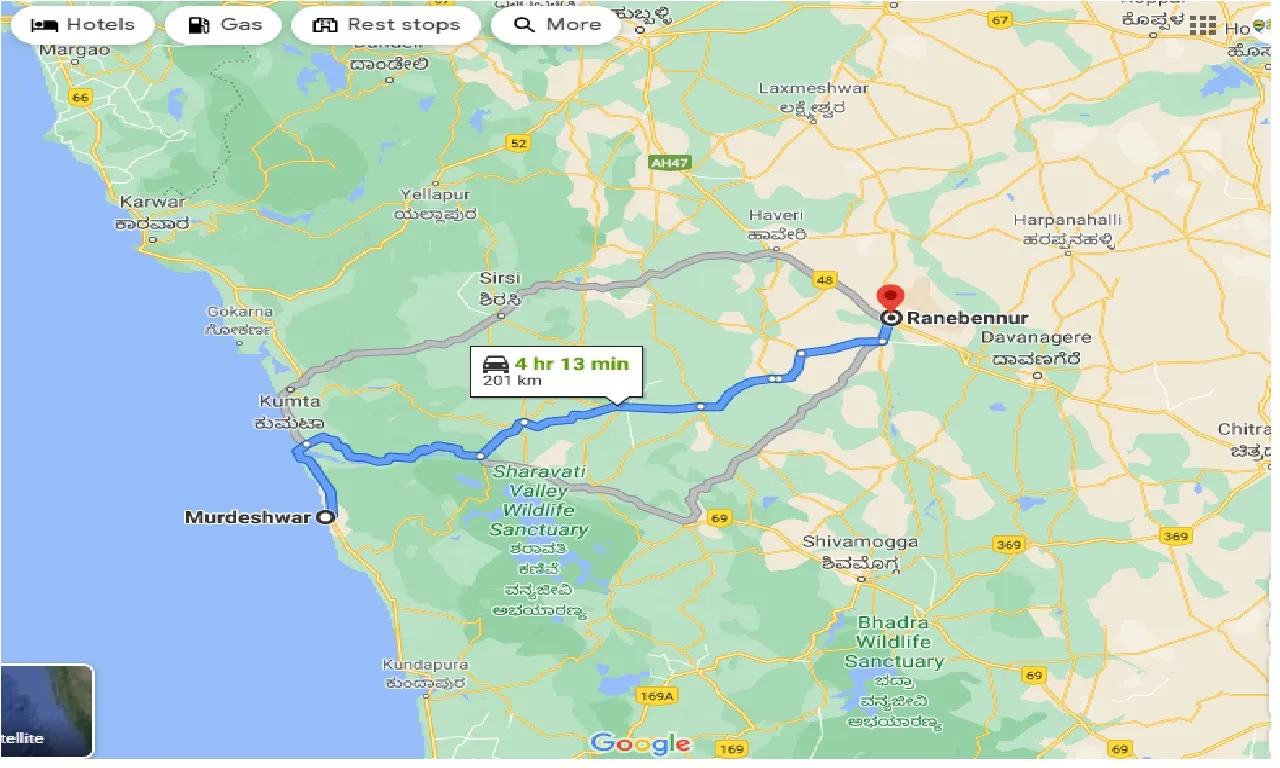 murdeshwar-to-ranebennur-one-way