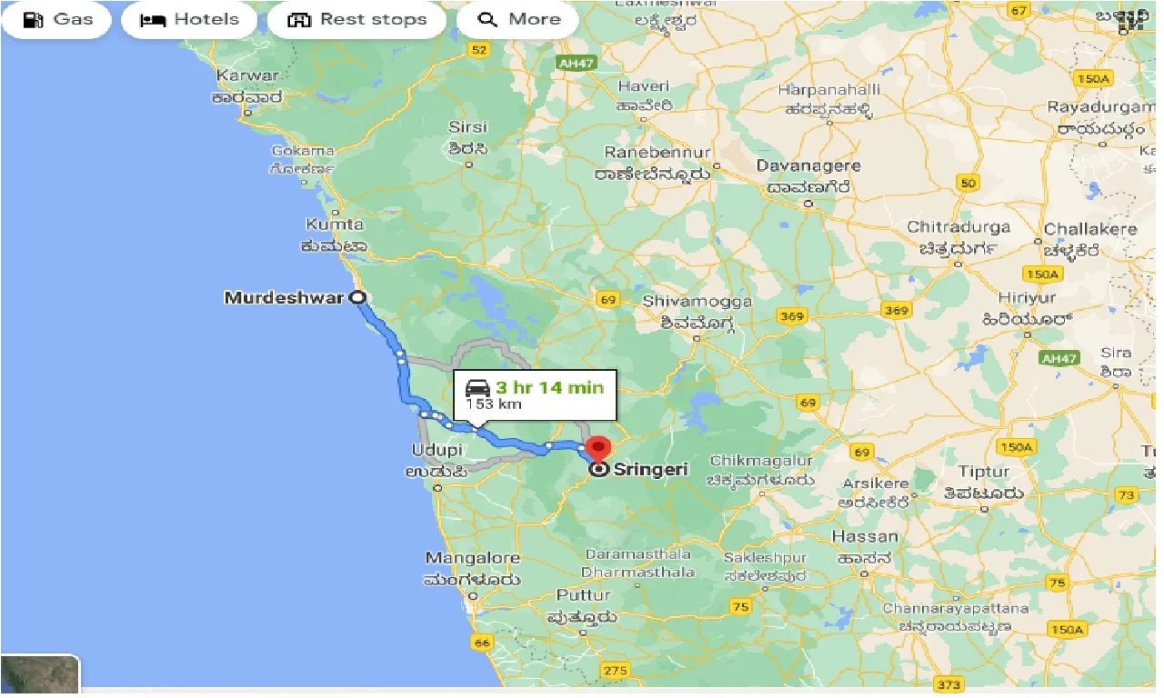 murdeshwar-to-sringeri-one-way