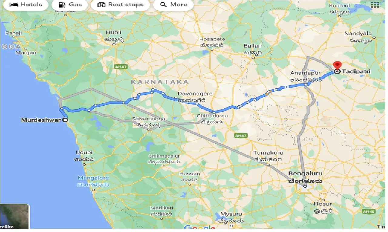 murdeshwar-to-tadipatri-taxi