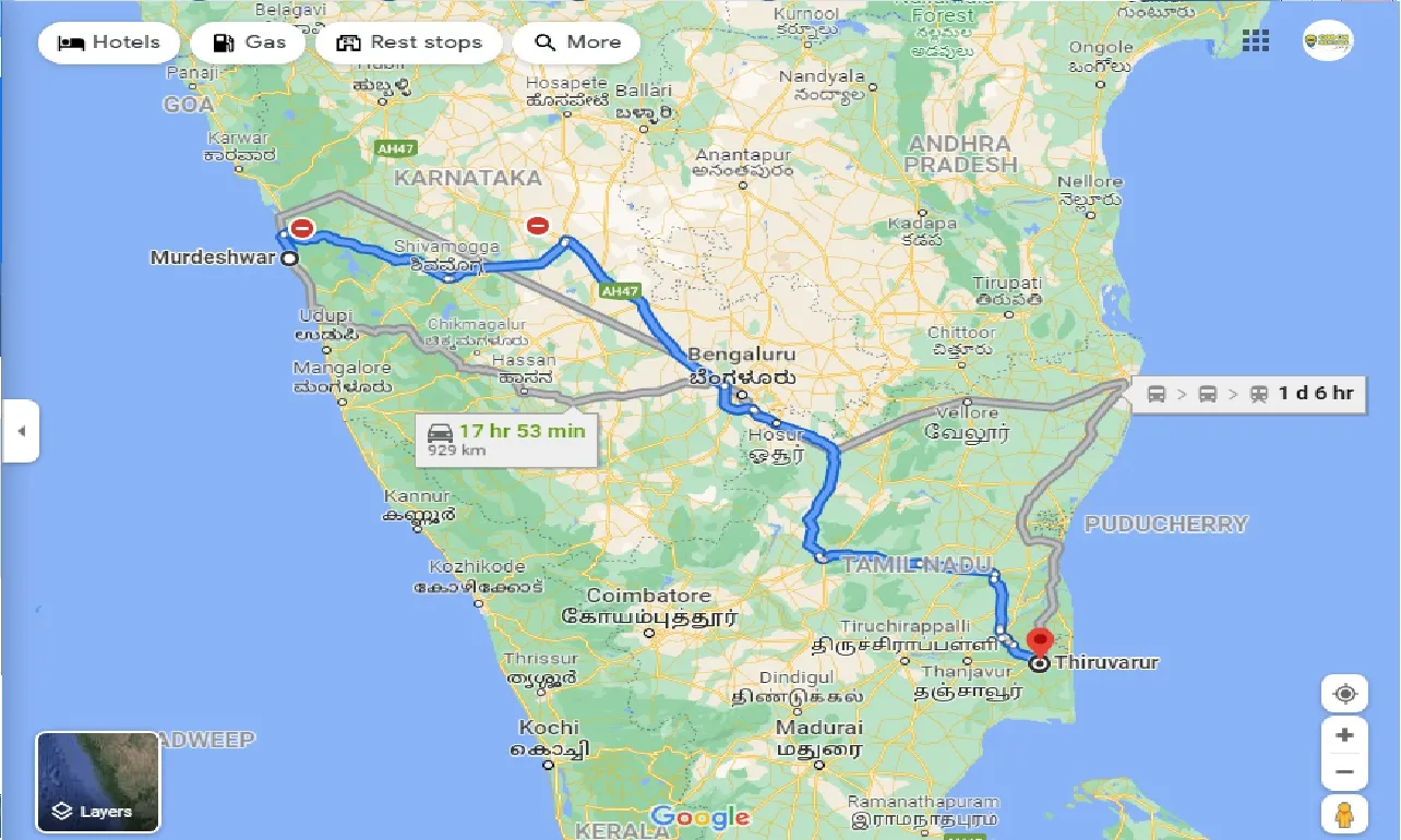 murdeshwar-to-thiruvarur-one-way
