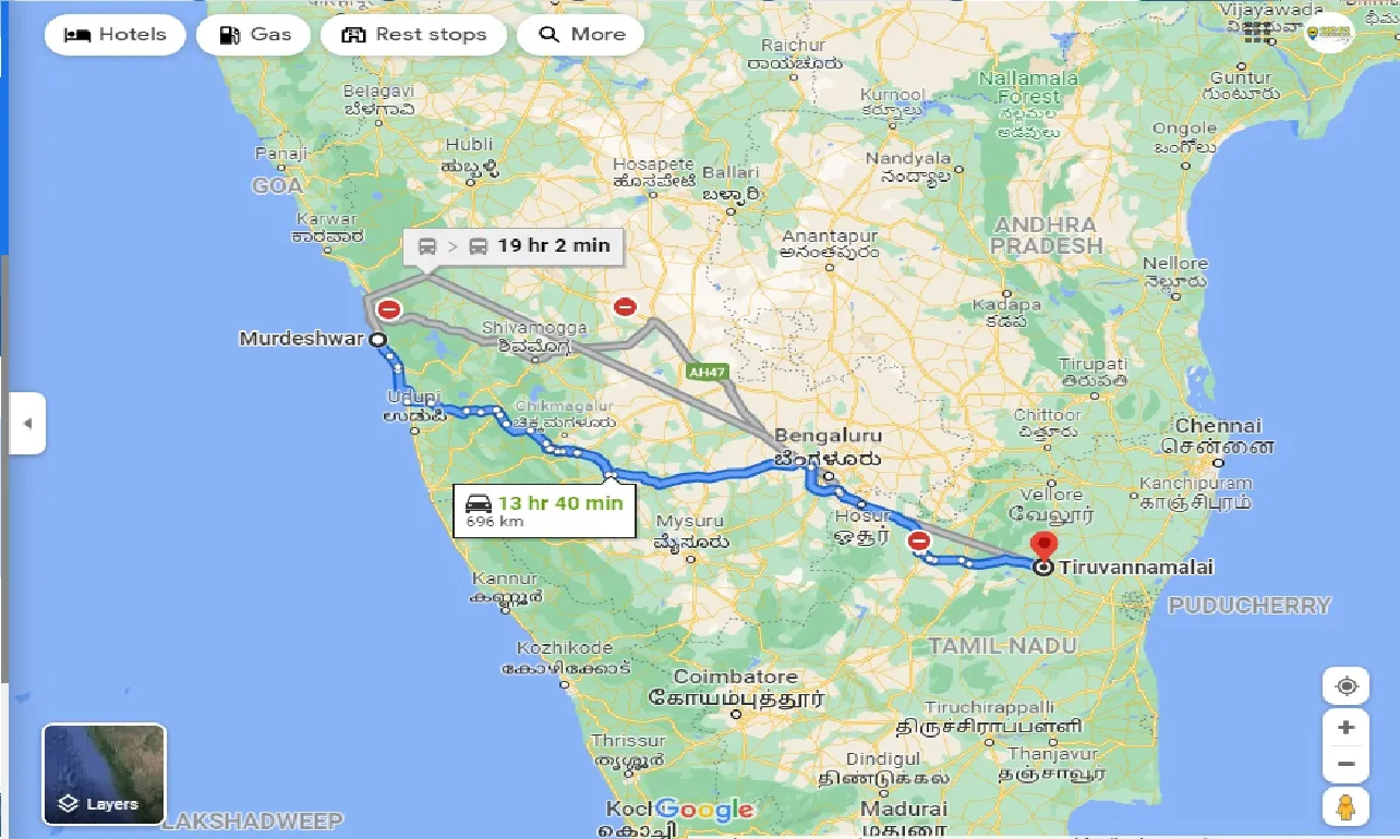 murdeshwar-to-tiruvannamalai-taxi