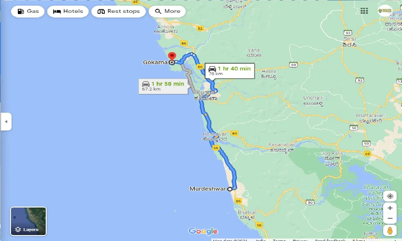 murudeshwar-to-gokarna-one-way