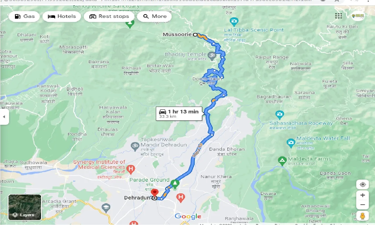 mussoorie-to-dehradun-round-trip