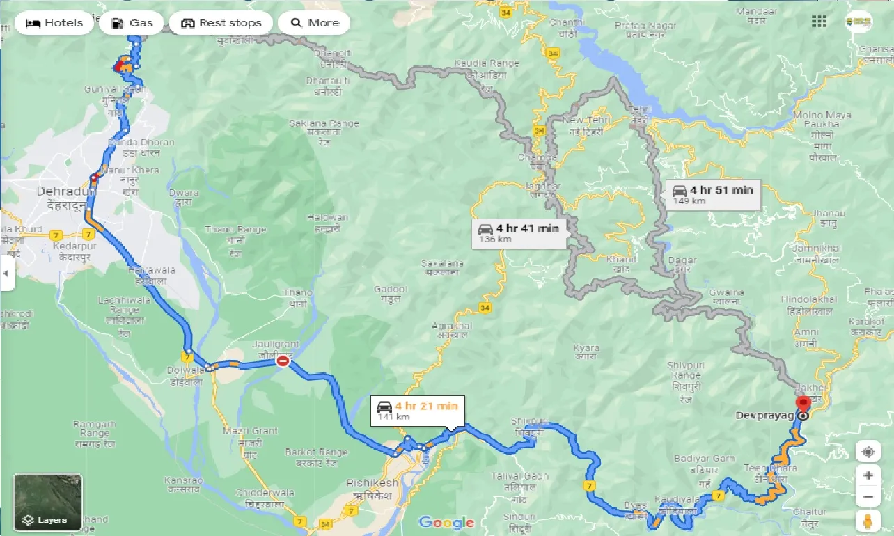 mussoorie-to-devprayag-one-way