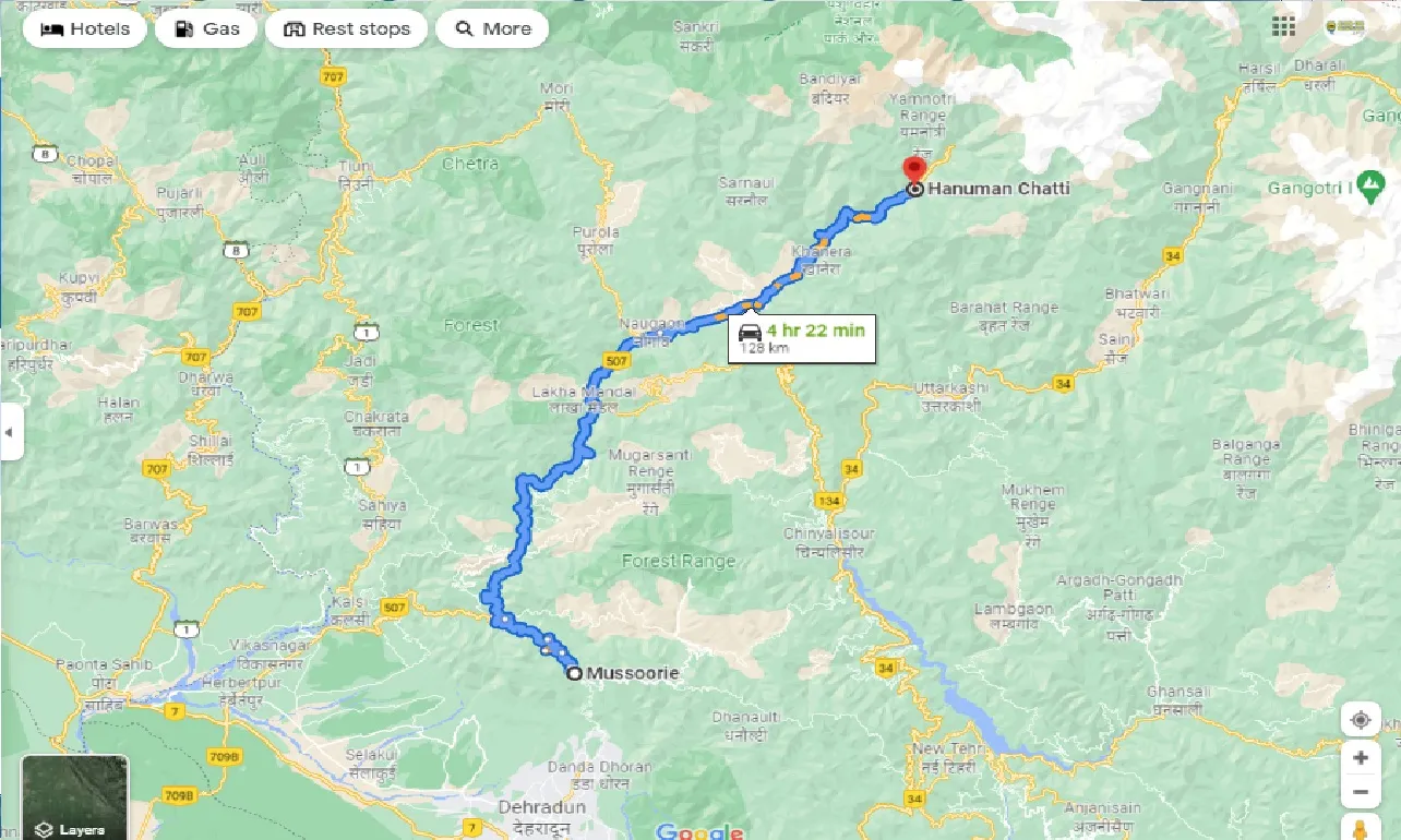 mussoorie-to-hanuman-chatti-one-way