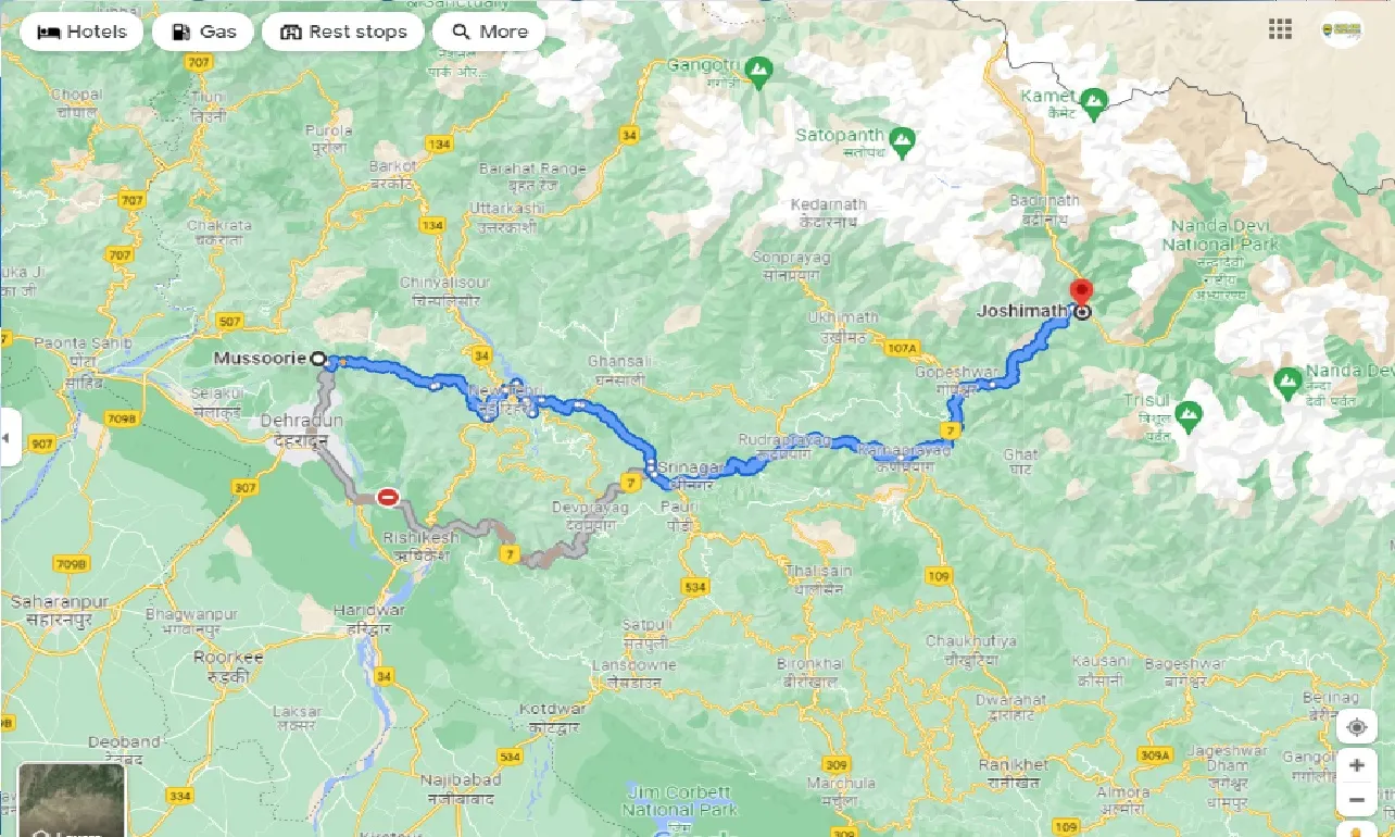 mussoorie-to-joshimath-taxi