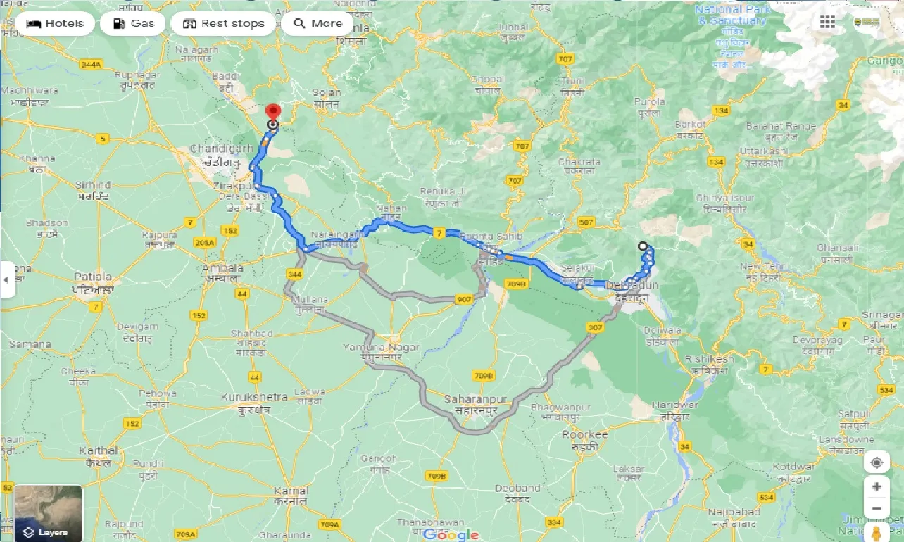 mussoorie-to-kalka-taxi