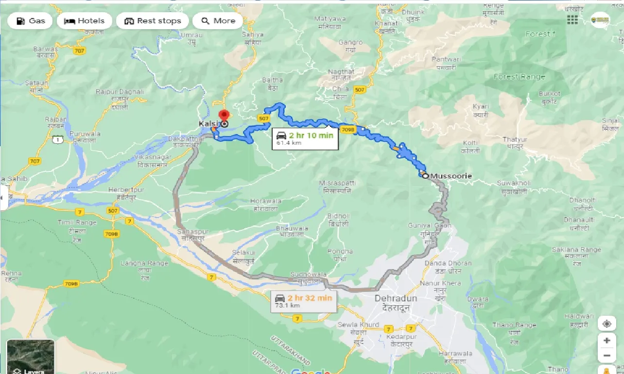 mussoorie-to-kalsi-one-way