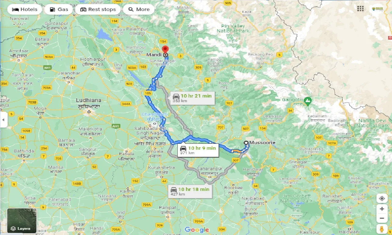 mussoorie-to-mandi-one-way