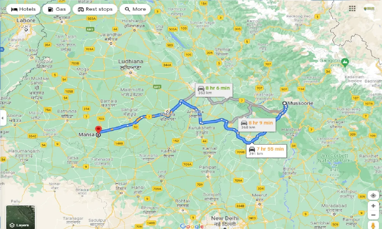mussoorie-to-mansa-one-way