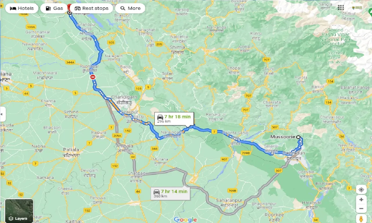 mussoorie-to-nangal-one-way