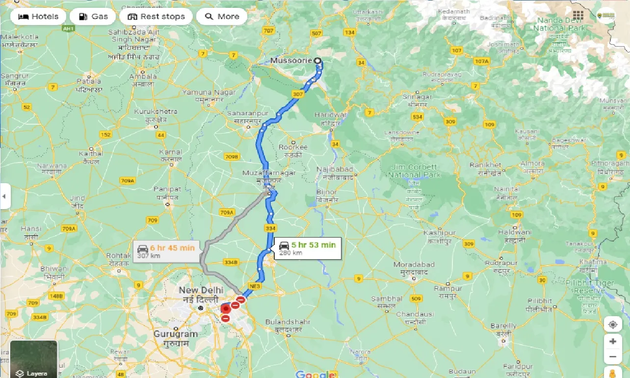 mussoorie-to-noida-taxi