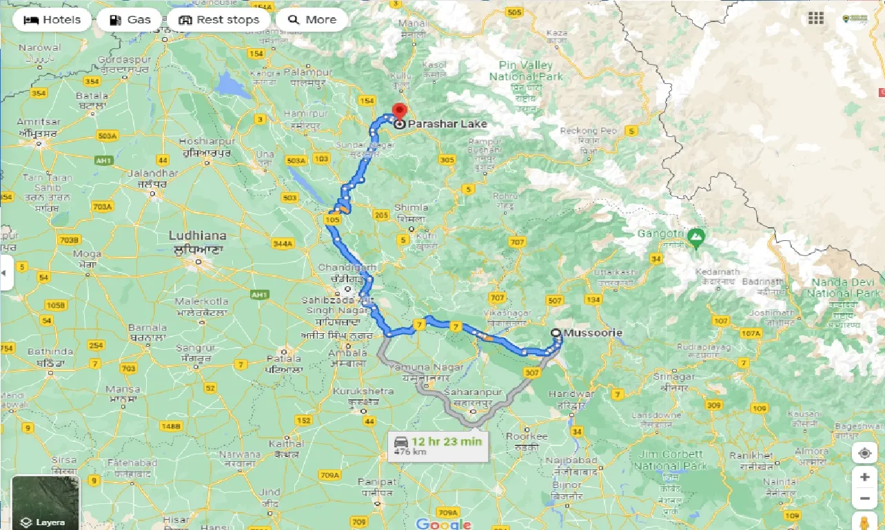 mussoorie-to-prashar-lake-one-way