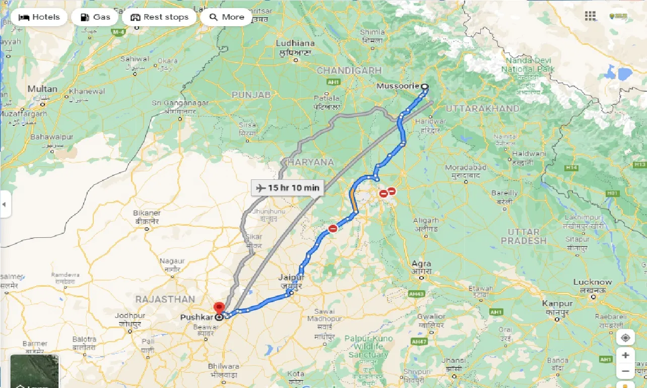 mussoorie-to-pushkar-one-way