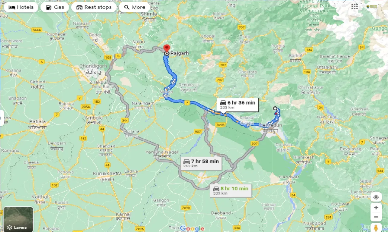mussoorie-to-rajgarh-hp-one-way