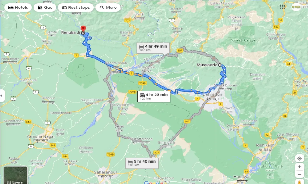 mussoorie-to-renuka-ji-one-way