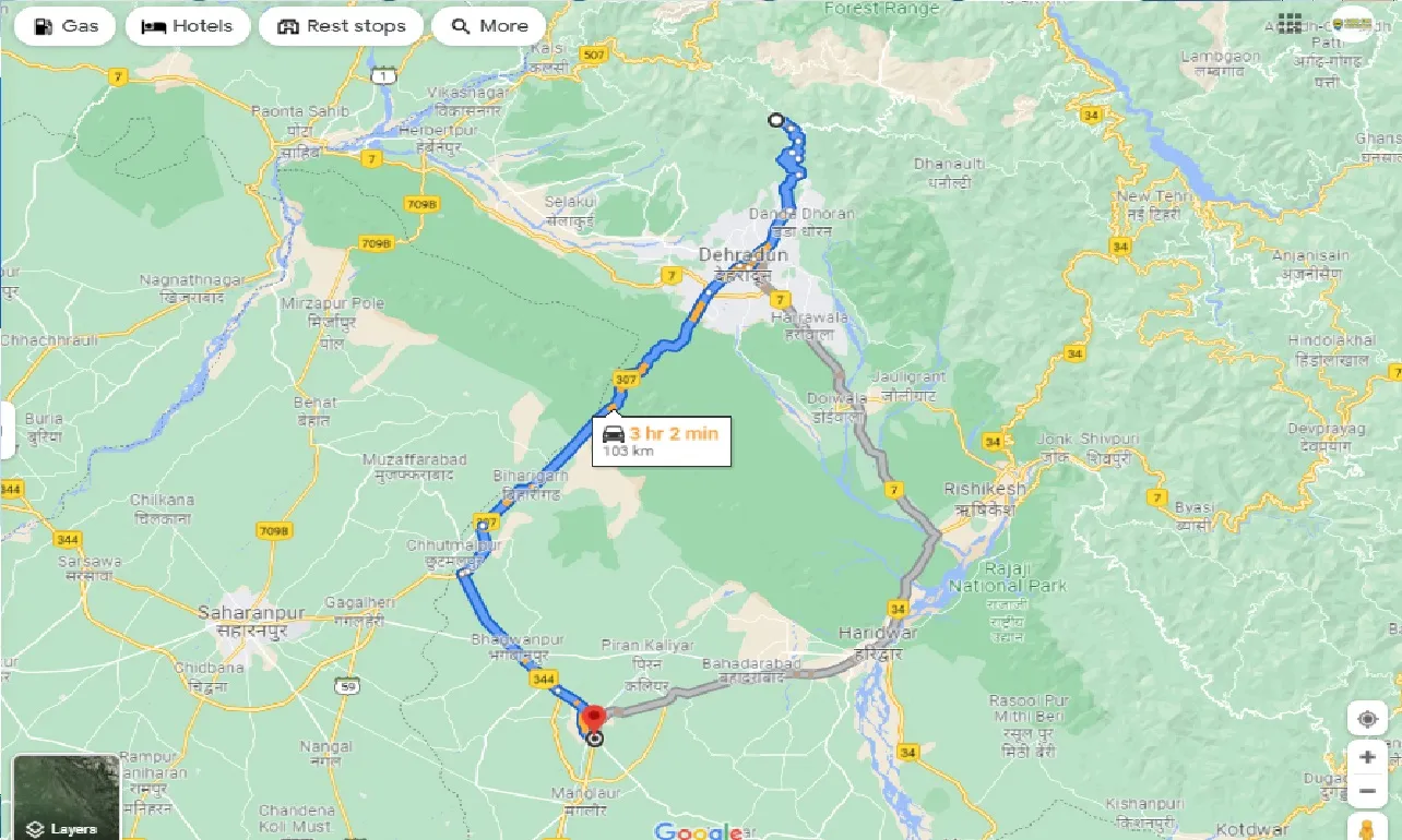 mussoorie-to-roorkee-one-way