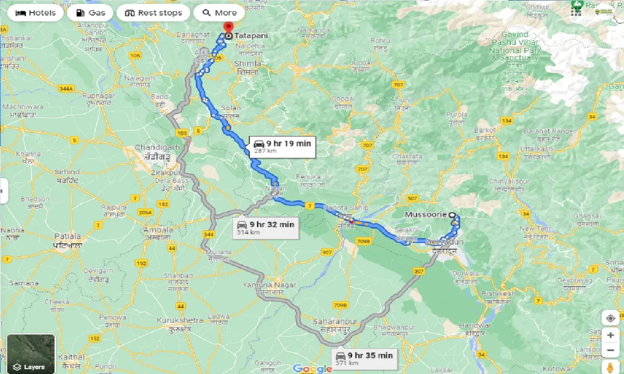 mussoorie-to-tattapani-taxi