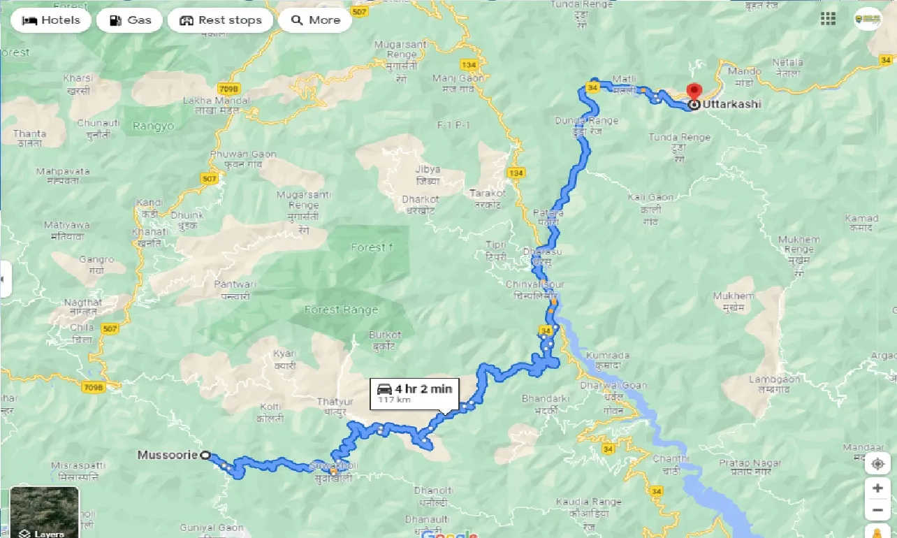 mussoorie-to-uttarkashi-one-way