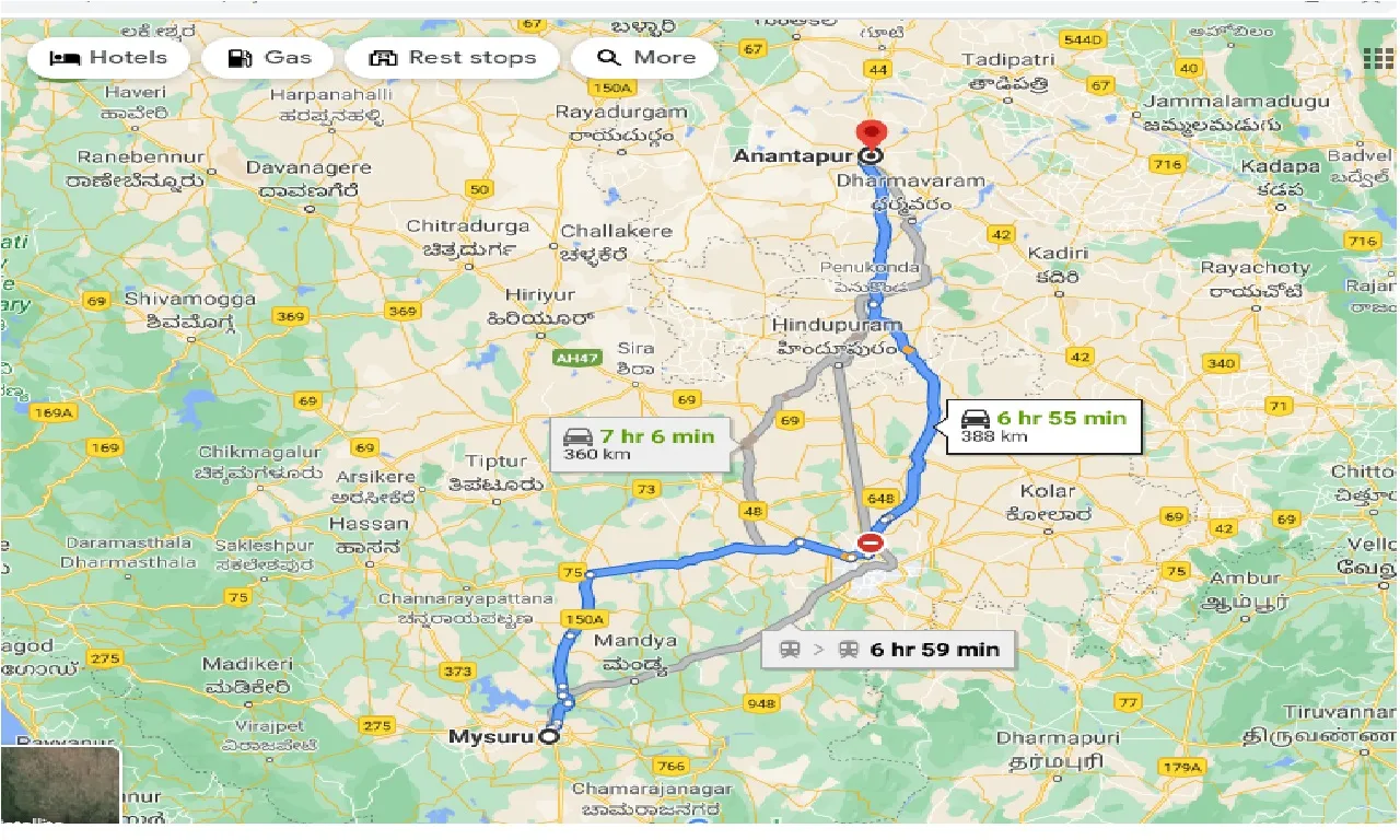 mysore-to-anantapur-taxi