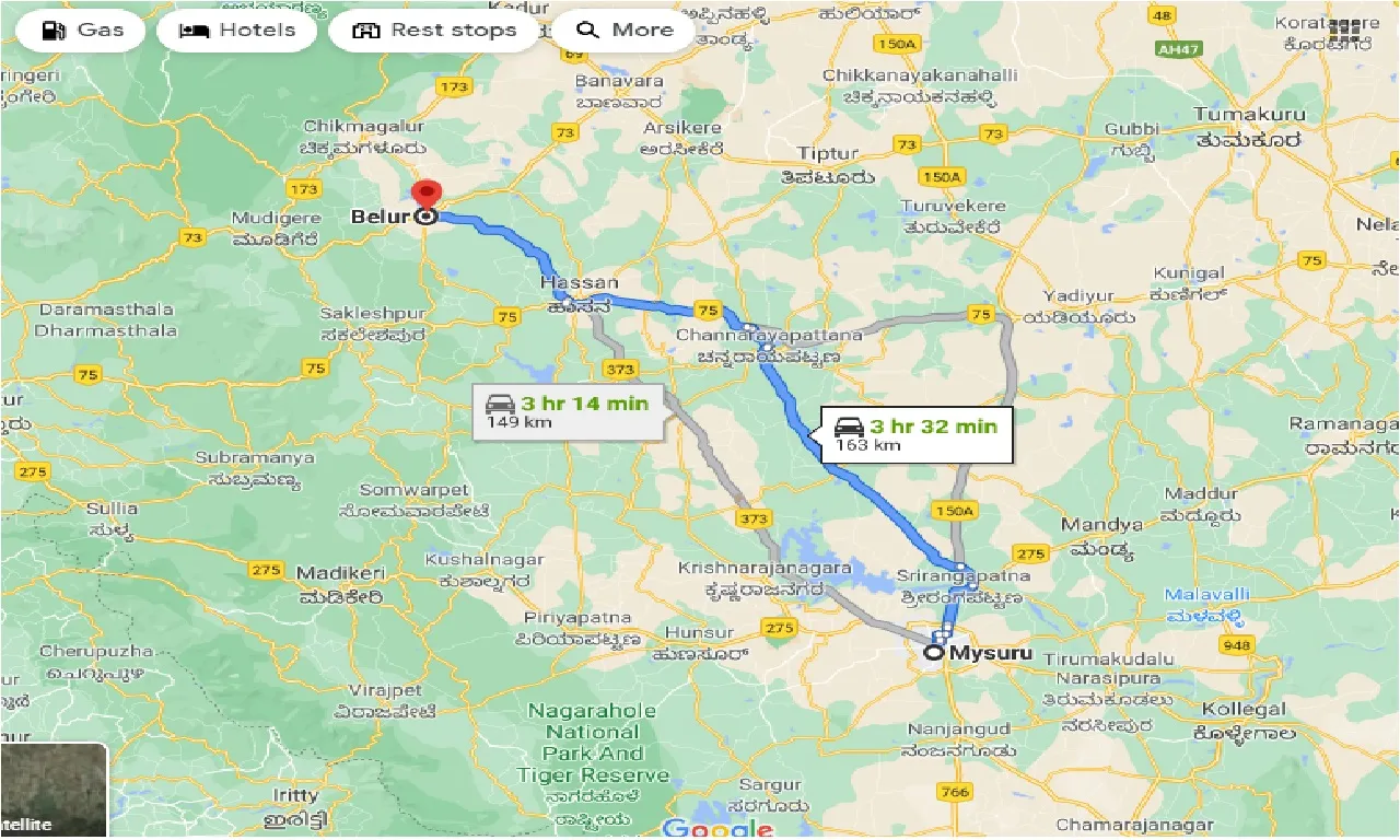 mysore-to-belur-one-way