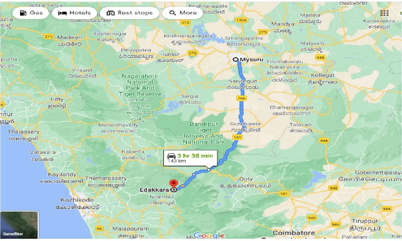 mysore-to-edakkara-taxi