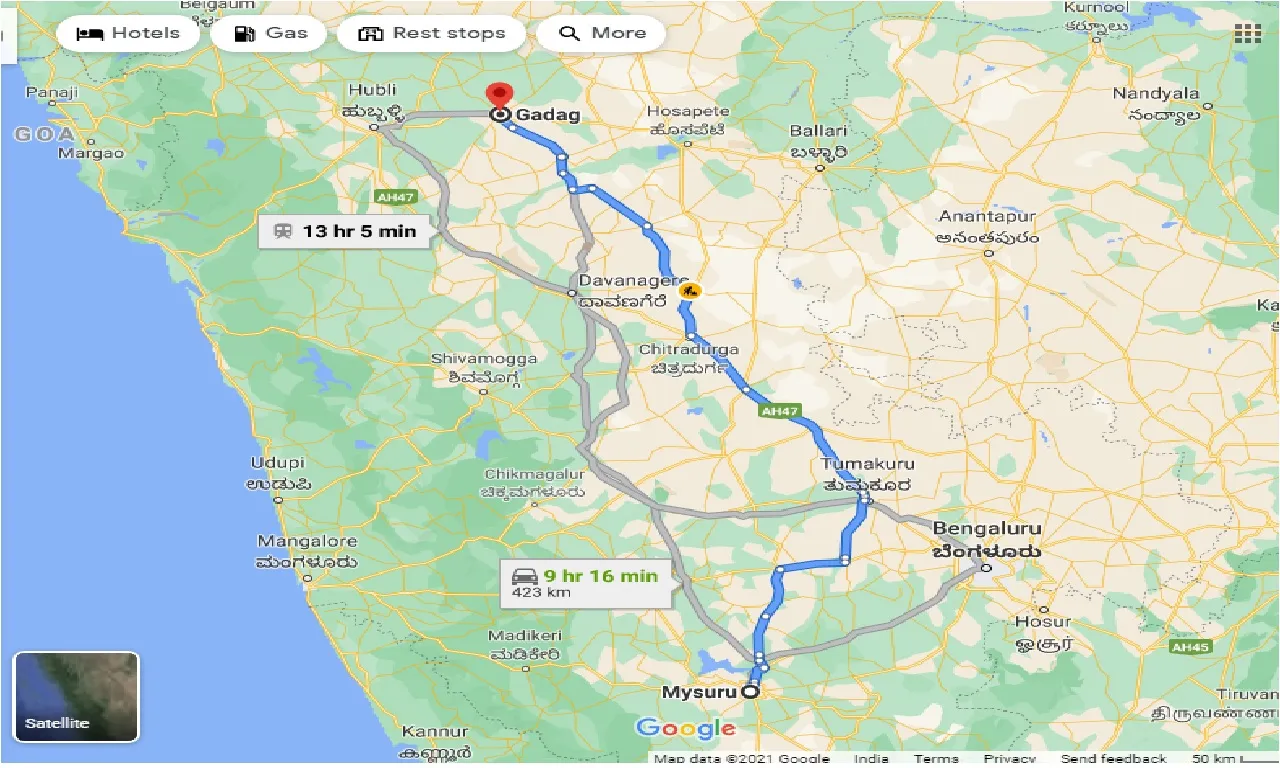 mysore-to-gadag-one-way