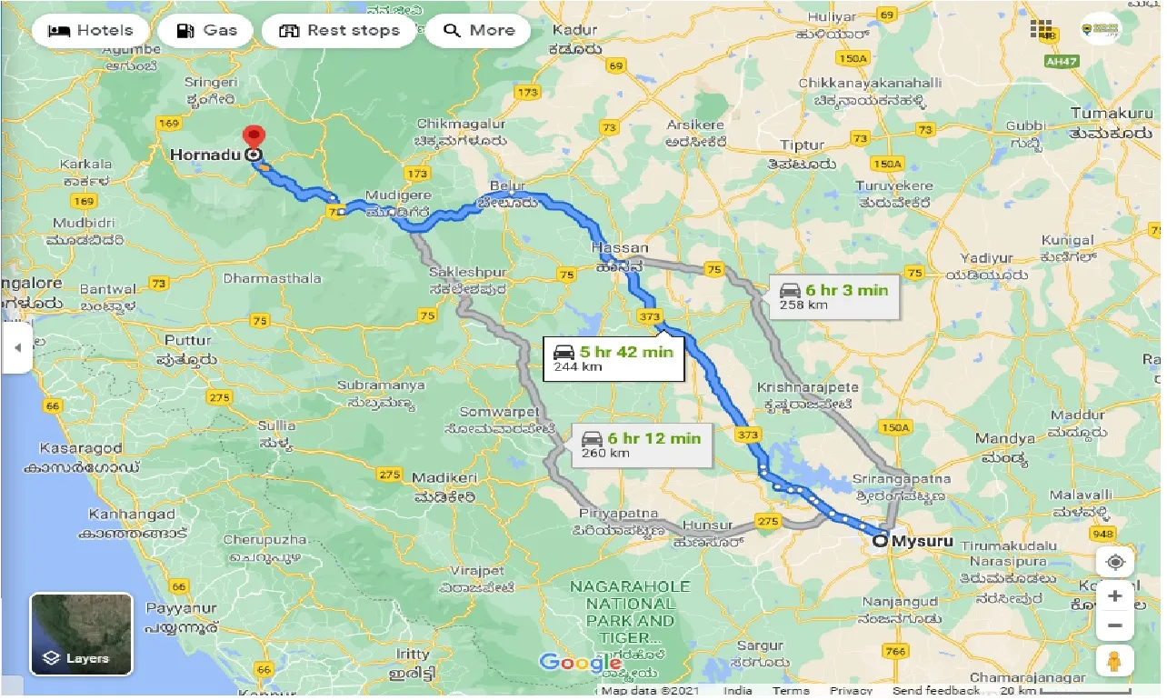 mysore-to-horanadu-one-way