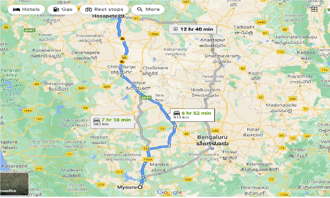 mysore-to-hosapete-taxi