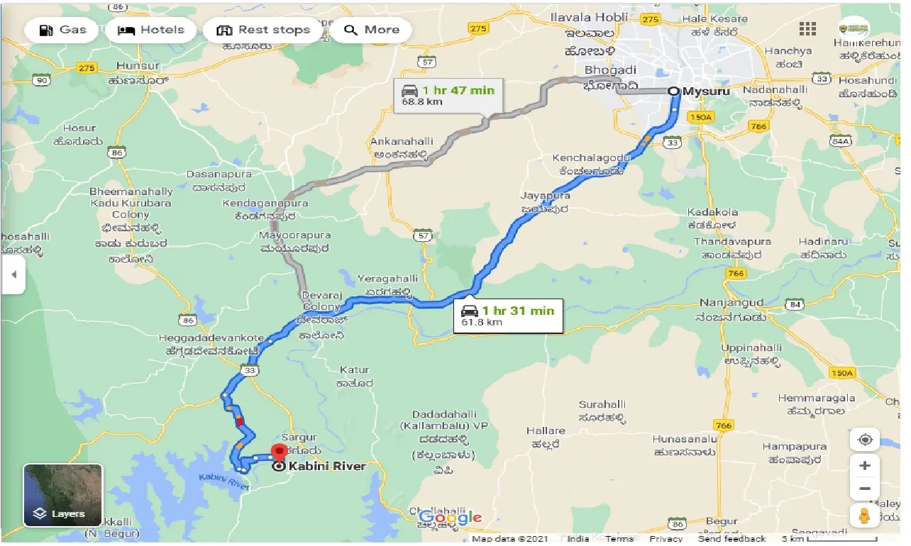 mysore-to-kabini-one-way