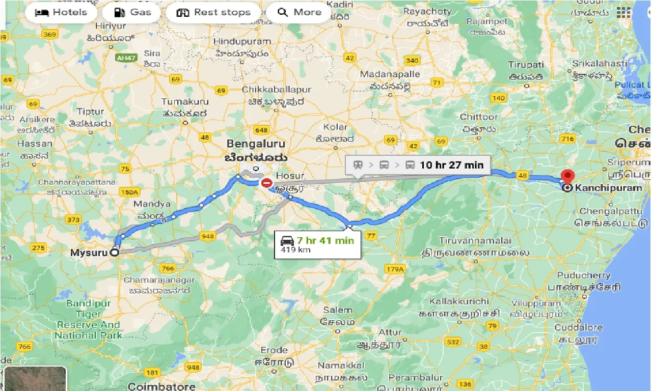 mysore-to-kanchipuram-one-way