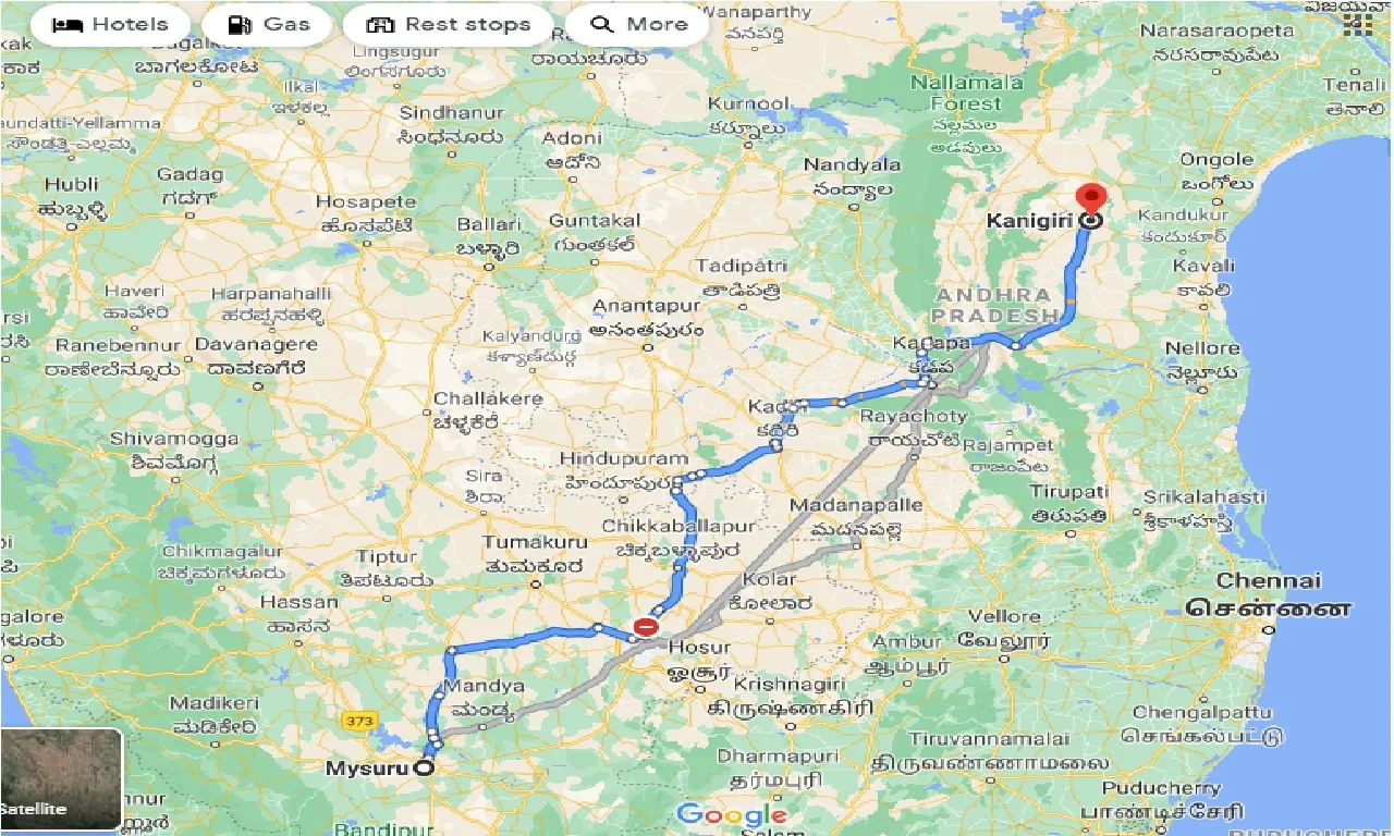 mysore-to-kanigiri-taxi
