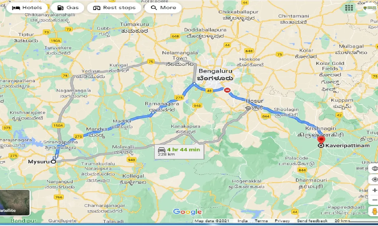 mysore-to-kaveripattinam-taxi