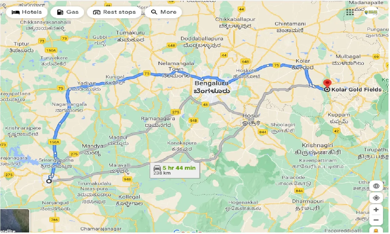 mysore-to-kolar-gold-field-one-way