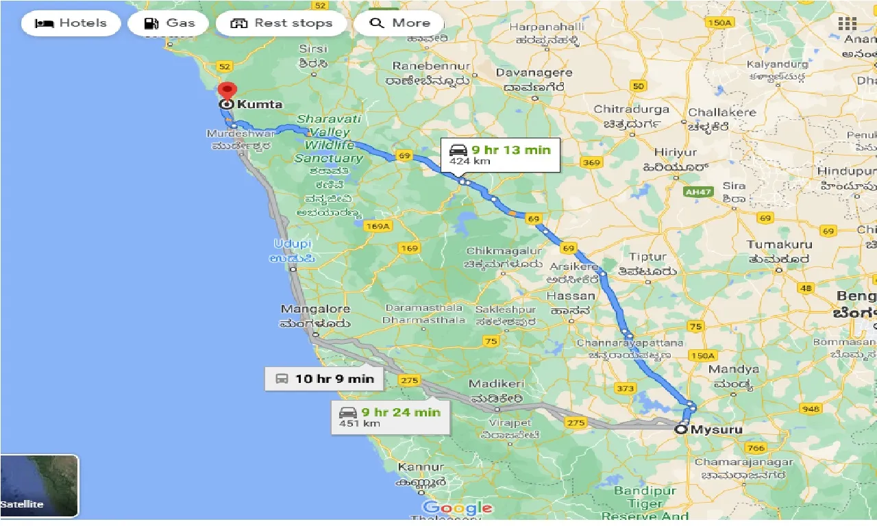 mysore-to-kumta-one-way