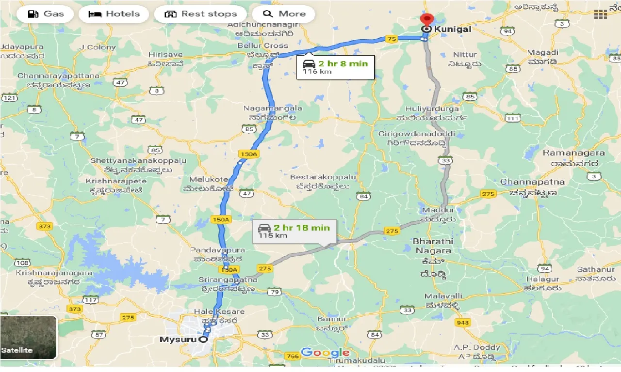 mysore-to-kunigal-one-way