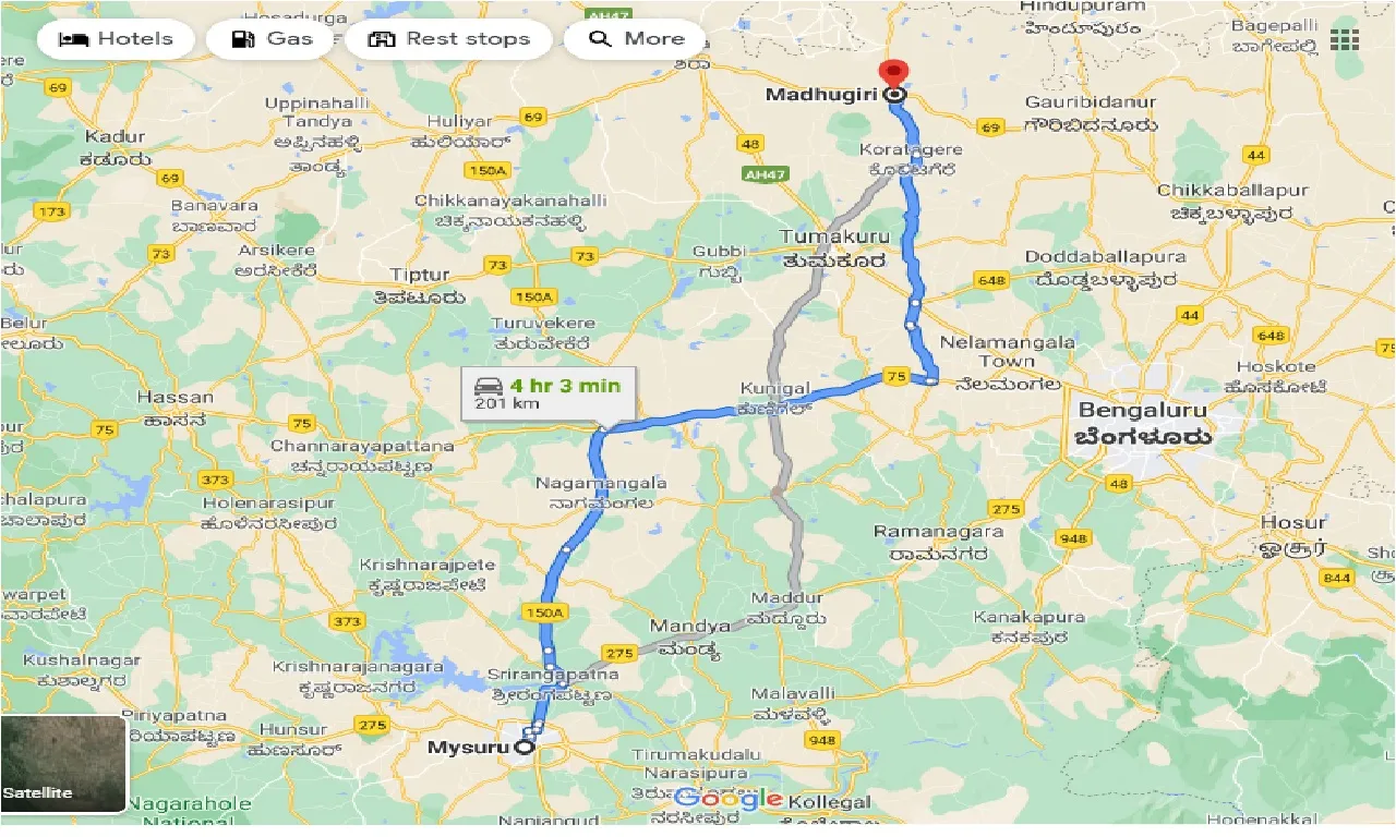 mysore-to-madhugiri-one-way