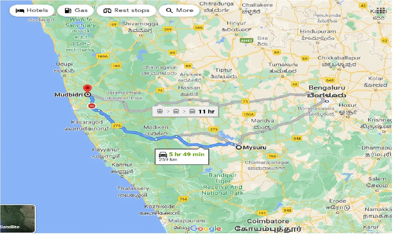 mysore-to-mudbidri-taxi