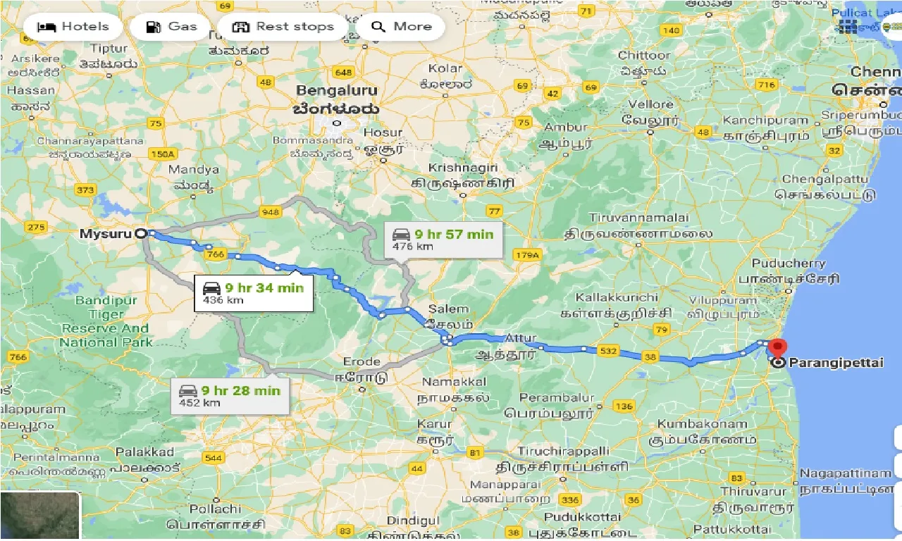 mysore-to-parangipettai-one-way