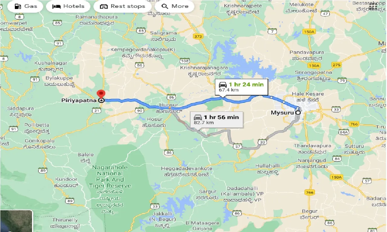 mysore-to-piriyapatna-one-way