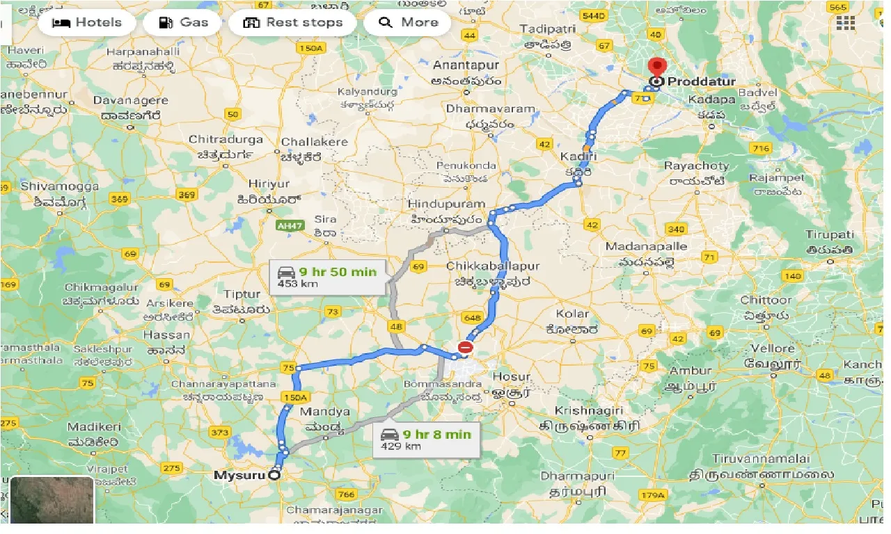 mysore-to-proddatur-taxi