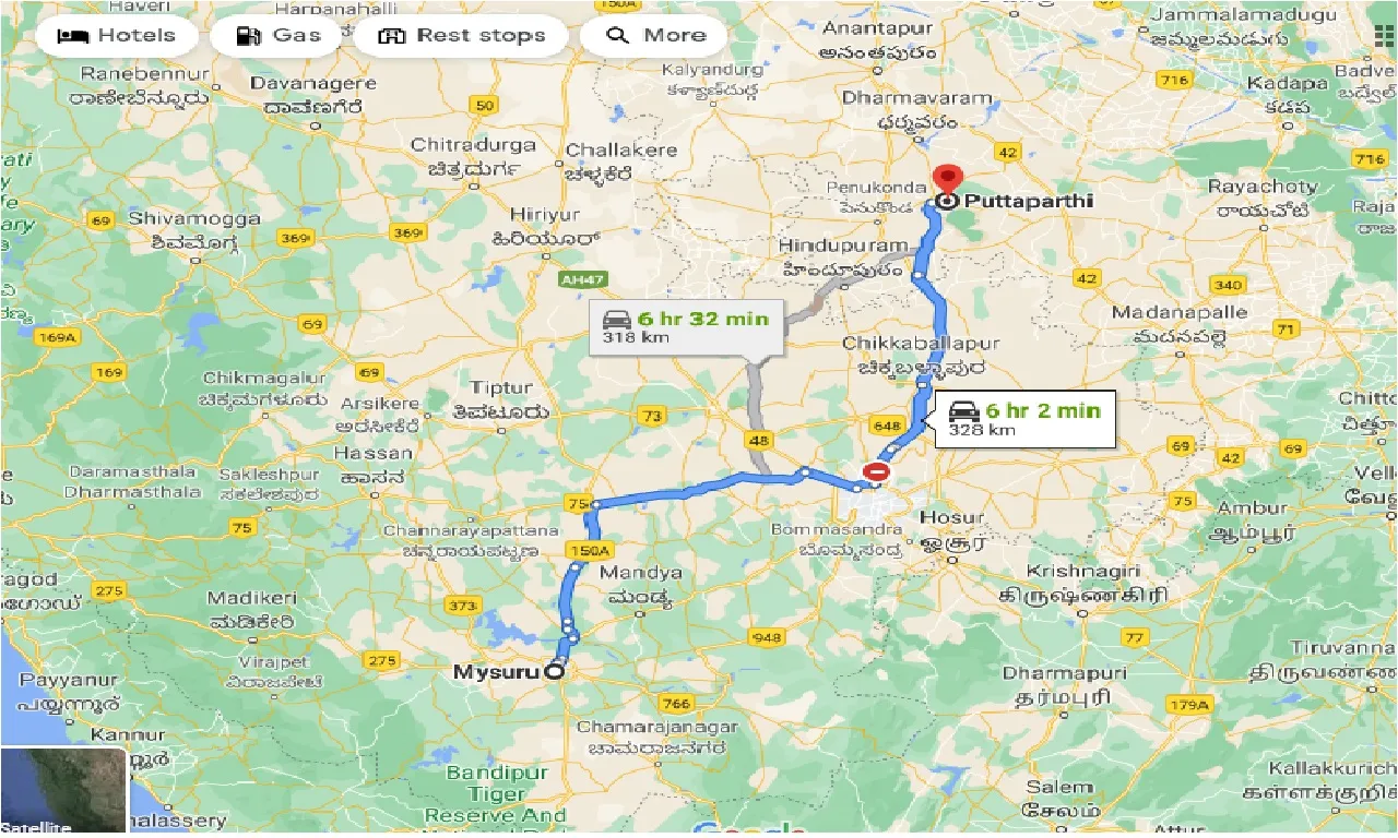 mysore-to-puttaparthi-one-way