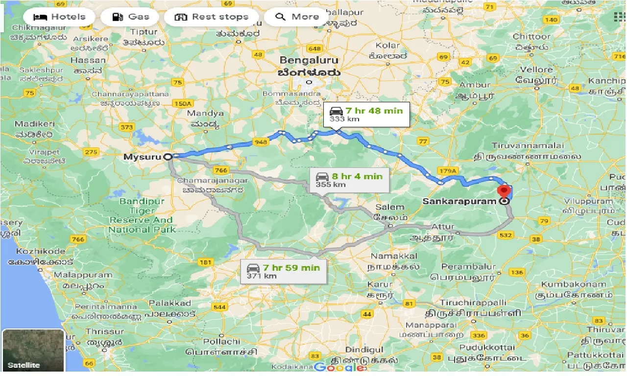 mysore-to-sankarapuram-one-way