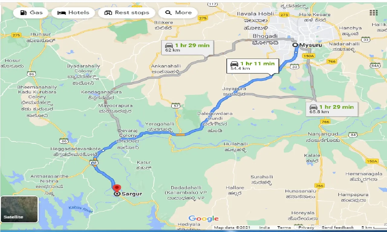 mysore-to-sargur-one-way